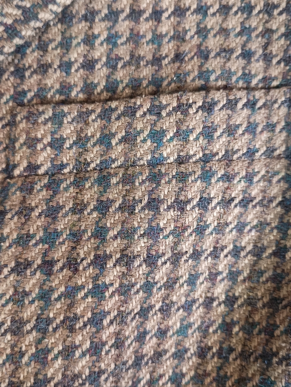 Lauren Ralph Lauren Women's 10 Silk & Wool Houndstooth Equestrian Blazer Vintage - Picture 6 of 8